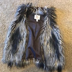Faux fur vest